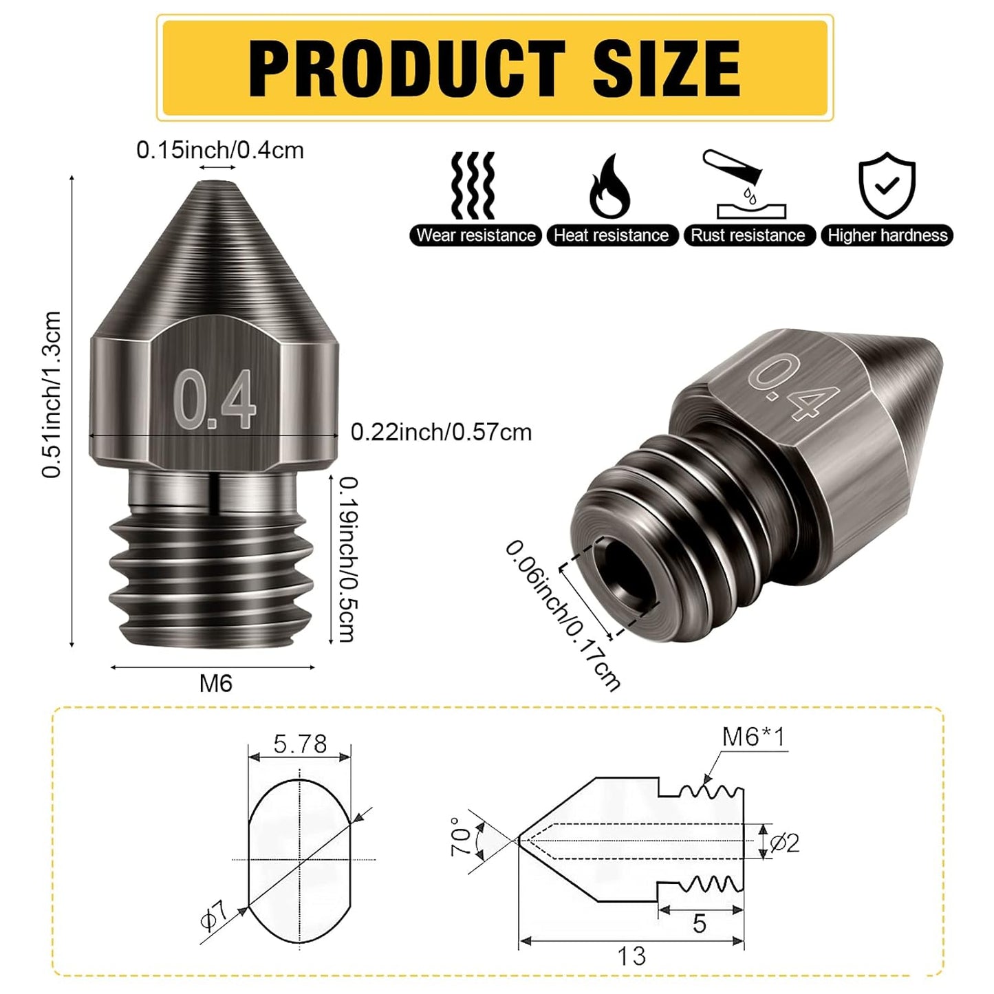 Mk8 Extruder Nozzles